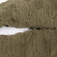 thumbnail image 4 of HOWARD ELLIOTT ANGORA Pillow Throw 20x20 Moss Green Polyester Faux Fur Down, 4 of 4