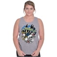 thumbnail image 4 of Live Fast Eagle Skull Dice Tattoo Plus Size Graphic Tank Top Brisco Brands 2X, 4 of 5