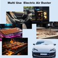 thumbnail image 2 of HAHDAXIA Electric Air Duster - 130000RPM Compressed Air Duster，3 Gear Adjustable Jet Dry Blower can Reusable no Can for Computer Keyboard,Outdoors,Car,Home. (Black), 2 of 7