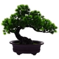 thumbnail image 1 of Planta de pino artificial en maceta, bonsái en maceta, decoración de mesa para el hogar y la oficina., 1 of 6