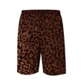thumbnail image 4 of BRANROY Men's Leopard Print Athletic Shorts - Lightweight Breathable Elastic Waist Casual Shorts for Men,Gym Shorts for Beach and Running,Hot Pink,2XL, 4 of 4