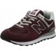 thumbnail image 1 of New Balance Men's 574 V2 Sneakers | Burgundy/Burgundy | Size: 18 M, 1 of 6