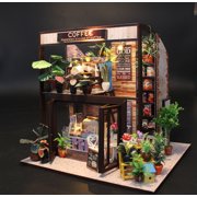 Miniature Wizardi Roombox Kit - Coffee House Dollhouse Kit