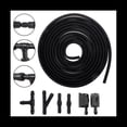 thumbnail image 3 of 7Pcs/Set Front Windscreen Wiper Arm Washer Nozzle Jet 4 Way Check Valve 2M Tube Pipe Hose T Y Connector Straight,Black, 3 of 5