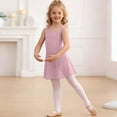 thumbnail image 6 of Busydd Dance Dresses for Girls 3-15 Years Casual Round Neck Sleeveless Girls' Dresses Solid Color Girls Clothes for Dance Gymnastics 5-6 Years, 6 of 7