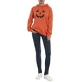 thumbnail image 1 of VISgogo Sudadera con Capucha con Estampado de Smiley para Mujer, Jersey de Manga Larga con Bolsillo Frontal VISgogo moda, 1 of 9