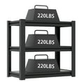 thumbnail image 5 of 20-30 Gallon Fish Tank Stand, Heavy Duty Metal Aquarium Stand with 3-Tier Storage Shelf, Adjustable Reptile Tank Stand, 34" W x 18" D x 31" H, 5 of 10