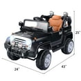 thumbnail image 2 of Costway 12V MP3 Kids Ride On Truck  Car RC Remote Control w/ LED Lights Music, 2 of 10