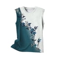 thumbnail image 4 of WZXFASHION Débardeur Mode Femme Confortable Imprimé Col Rond jusqu'à 50 % de Réduction, 4 of 5
