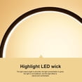 thumbnail image 3 of Lámpara de mesa LED de 25CM, lámparas circulares de escritorio para dormitorio, lámpara de noche para sala de estar, lámpara de noche redonda táctil, decoración de luz nocturna, 3 of 5