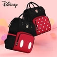 thumbnail image 2 of Disney-Bolsa de pañales para bebé, mochila de dibujos animados de Mickey, marca de lujo, impermeable, a la moda, 2 of 4