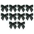 thumbnail image 1 of 10PCS Christmas Fabric Bows, Various Styles, Lightweight, Reusable, Tree Garland/Table/Wreath Decoration, Holiday Gift for Friends/Family, 1 of 6