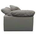 thumbnail image 3 of Puff 4 Pc Slipcovered Modular Sectional Sofa Performance Fabric Gray, 3 of 8