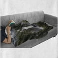 thumbnail image 5 of Rainforest Soft Flannel Fleece Throw Blanket, San Rafael Falls Ecuador Misty Natural Waterfall in Jungle Landmark Scene, Cozy Plush for Indoor and Outdoor Use, 50" x 70", Green Grey, by Ambesonne, 5 of 5