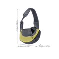 thumbnail image 2 of Puppy Carrier Sling Carrier for Small Dogs Breathable Yellow Mesh Cloth, 2 of 4