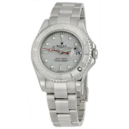Pre-owned Rolex Yachtmaster Grey Dial Steel Bracelet Watch