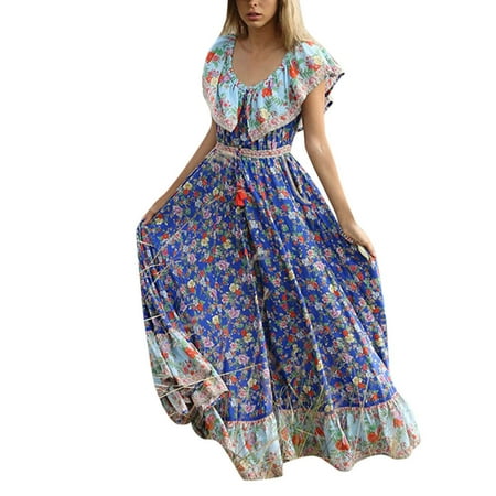 

Maternity Dresses Womens Dresses Bohemian Shorts Sleeve Party Dress Flowy Floral Ladies Dress for Women UK Crewneck Long Lantern Sleeve 18th Century Dress Comfy Casual Dress Beach Party