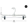 thumbnail image 3 of (6 pack) Mainstays Plastic Hangers – Swivel Neck, Crystal Finish, 2-Pack, 3 of 7