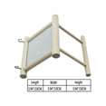 thumbnail image 2 of Dragonus Wooden Bird Parrots Standing Toy With Bells Pet Birds Mirror Bird Cage Stand Bar, 2 of 5