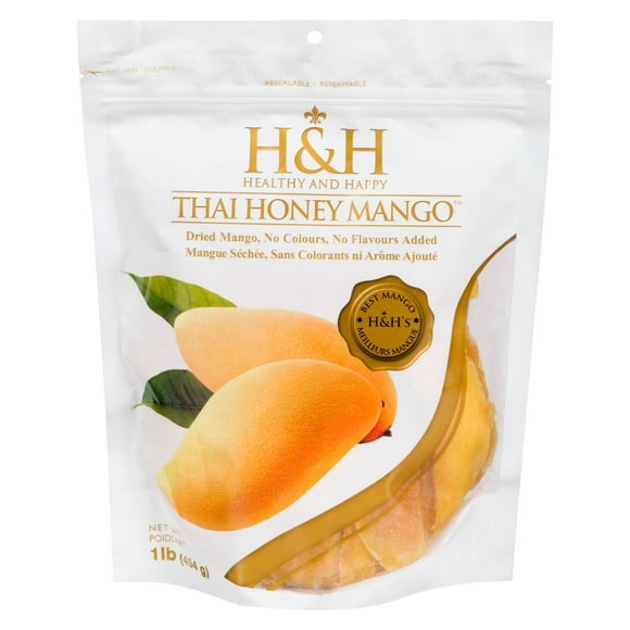 Mangue sechée Thai Honey Mango de H&H Healthy & Happy 454 g (1 lb)