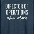 thumbnail image 3 of Instant Message - Director Of Operations Aka Mom - Women's Lightweight French Terry Long Sleeve Shirt, 3 of 6