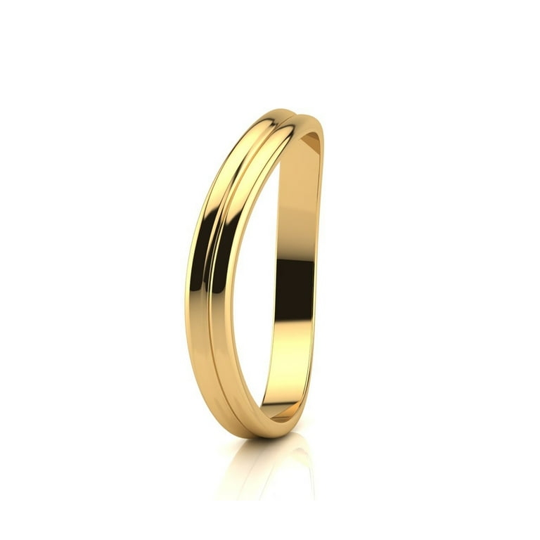 14K Yellow Gold Double Wave Curved Thumb Ring 14K Yellow Gold Double Wave Curved Thumb Ring