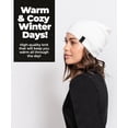 thumbnail image 6 of Warm Slouchy Beanie Hat - Deliciously Soft Daily Beanie in Fine Knit - 100% Cotton, 6 of 7
