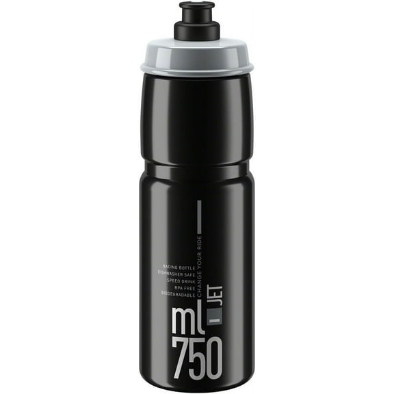 Elite SRL Jet Water Bottle - 750ml Black/Gray