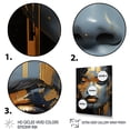 thumbnail image 3 of Designart "Beauty of African Woman in Gold & Blue IV" Fashion Canvas Wall Art - Glam Gold Woman Hallway Wall Art Decor, 3 of 6