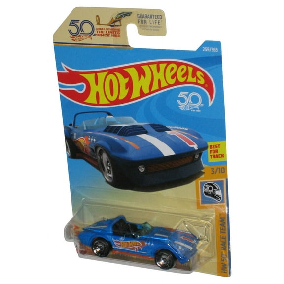 Hot Wheels HW 50 Race Team 3/10 (2017) Blue Corvette Grand Sport Roadster Car 259/365