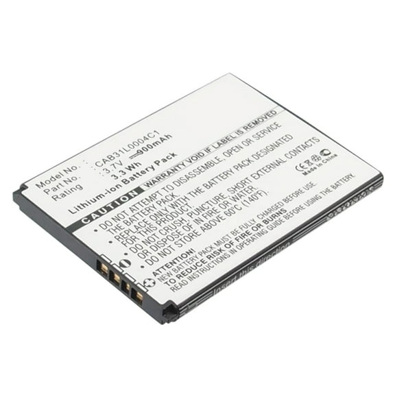 Batteries N Accessories BNA-WB-L3046 Cell Phone Battery - Li-Ion, 3.7V, 900 mAh, Ultra High Capacity Battery - Replacement for Alcatel CAB31L0000C1 Battery