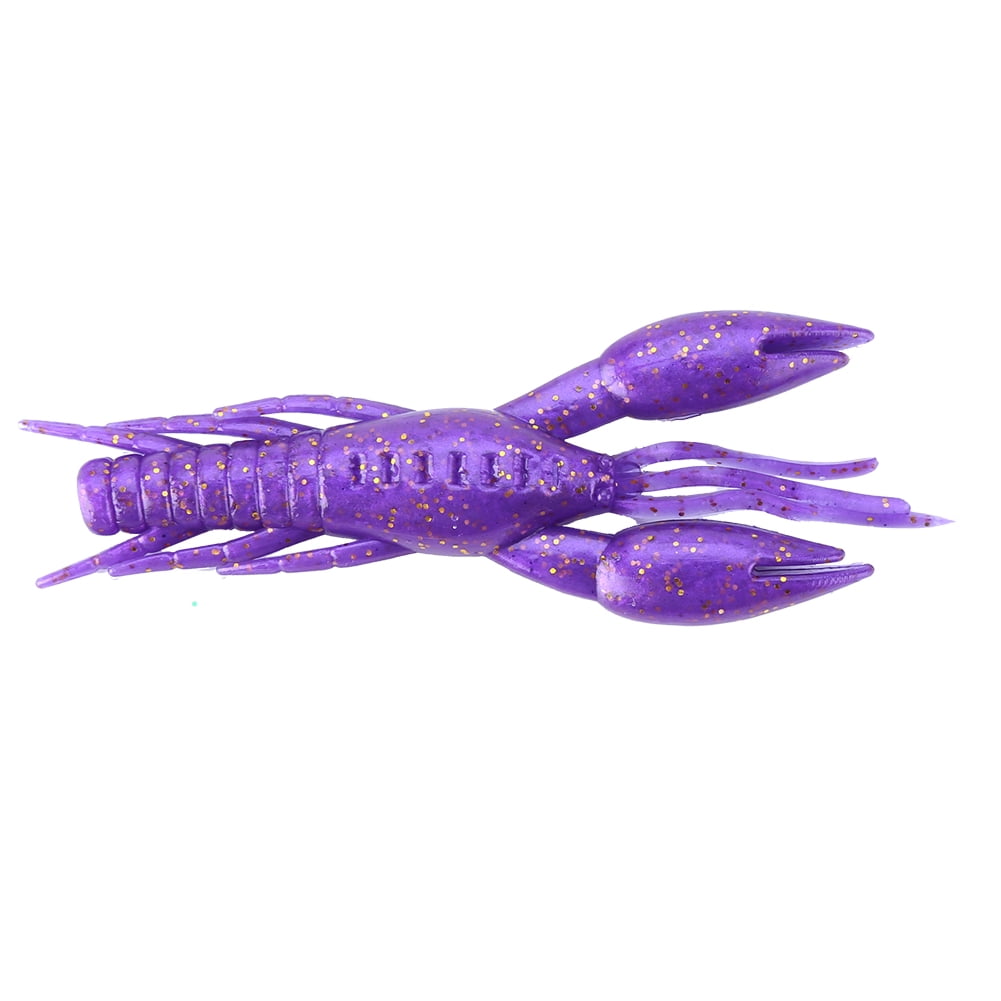 WALFRONT 4pcs 6 Colors Silicone Soft Fishing Crawfish Artificial Lures