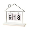 thumbnail image 2 of Tyidzon Calendrier de Table Réutilisable Calendrier Artisanat Décoration de Bureau Ornements en Fer Réutilisables, 2 of 6