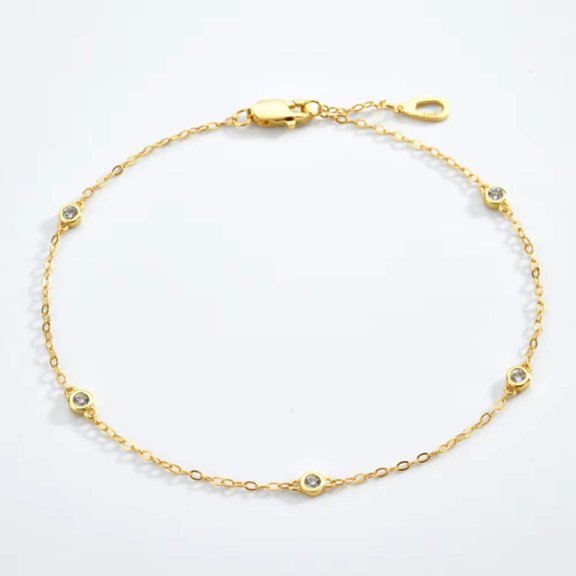 Cosmic Halo Bezel Classic Cubic Zirconia Bracelet