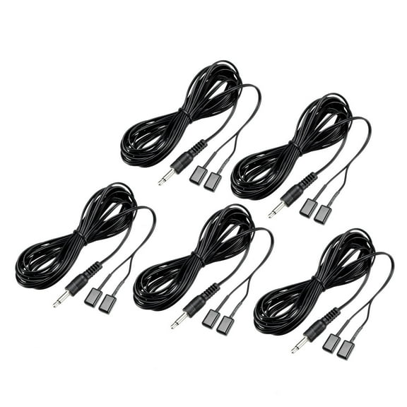 5pcs Dual Head 3.5mm Jack IR Emitter Extension 3 Meter 10-18m Receiving Distance