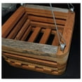 thumbnail image 2 of Wood Slat Vanda Orchid Baskets. Cedar. Set of 3. (1 Each 4-6 - 8 Inch) With 3-20 inch hangers., 2 of 4