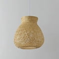 thumbnail image 4 of Hand Woven Bamboo Pendant Light Fixture, Japanese Style Hand Woven Bamboo Pendant Light  for Living Room, 4 of 7