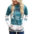 thumbnail image 2 of Outfmvch sweaters for women Autumn Winter Christmas ed Pocket Hooded Casual Sweater cardigan for women fall clothes for women, 2 of 6