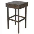 thumbnail image 4 of Outdoor 3-Piece PE Wicker Bar Set with Table and Stools, 4 of 4