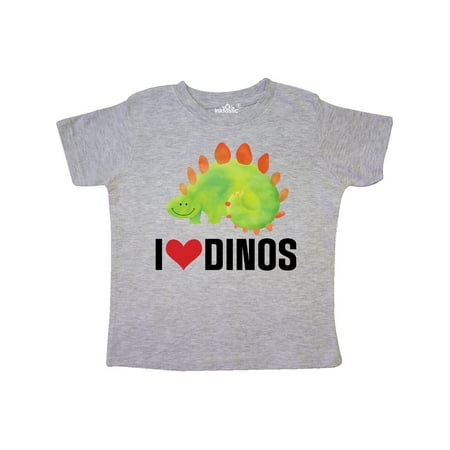

Inktastic Dinosaur I Love Dinos Prehistoric Jurassic Animal Gift Toddler Boy or Toddler Girl T-Shirt