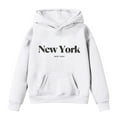 thumbnail image 4 of Byoo Little Girl's Hoodie Letter Print Casual Pullover Hooded Sweatshirt Activewear Hoody, 4 of 4