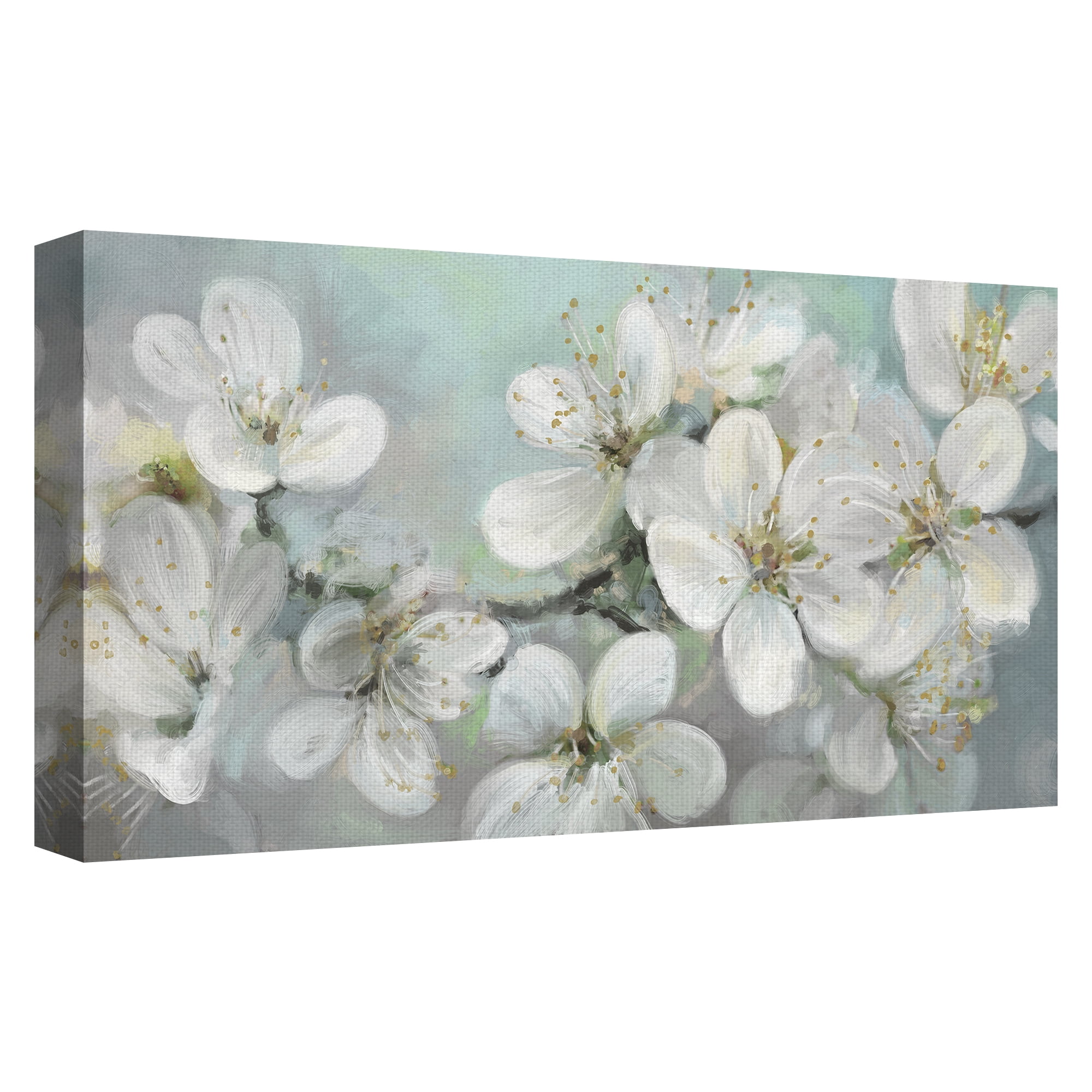 Masterpiece Art Gallery Citrus Bloom Light Flower By Studio Arts Canvas Art Print 17" x 34"