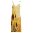 thumbnail image 5 of Sunflower Fine Art Sleeveless Dress Summer Dress Woman 2025, 5 of 7