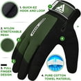 thumbnail image 4 of RDX Weight Lifting Gloves Gym Workout, Full Finger Touch Screen, Breathable Anti Slip Padded Palm Protection, Fitness Strength Training Powerlifting HIIT WOD Exercise, Men Women Home Gym Cycling, 4 of 6