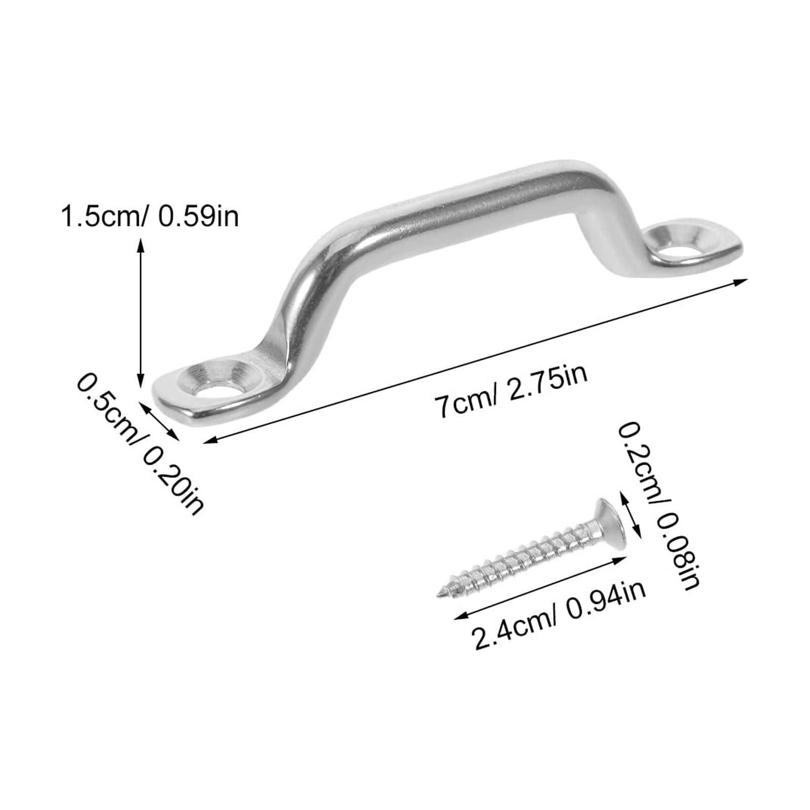DEEPCRAFF Stainless Steel Boat Top Straps Anchors for Kayak Canoe Marine Hardware Accessories and Rust-Resistant