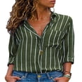 thumbnail image 1 of Femmes Manches Longues Manches Longues Manches Courtes Poches V Cou Tops Travail T Shirts, 1 of 2