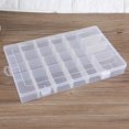 thumbnail image 2 of Caja organizadora de plástico ANGGREK contenedor de almacenamiento de joyería ajustable 36 ranuras transparente, 2 of 8