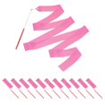 thumbnail image 1 of Uxcell Dance Ribbons, Gymnastics Dance Streamers with Non-Slip Wand Dance Flag Pink, 1 of 7