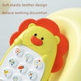 thumbnail image 3 of Interactive Lion-Shaped Baby Phone Toy for 0-3 Years: Bite-Safe ABS Material, Early Education Music & Sound Features, Stimulate Cognitive Development, (Batteries Not Included), 3 of 5