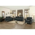 thumbnail image 4 of Lexicon Cornelia 85.5" Traditional Microfiber Sofa in Dark Gray, 4 of 7